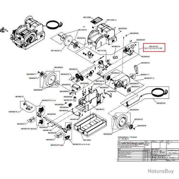 9 8210 3128 Unit complte de repassage pour SM111