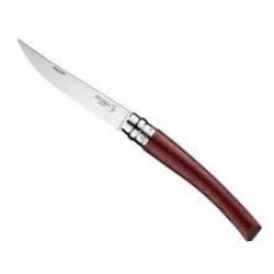 Couteau OPINEL N°10, lame 10 cm effilée inox poli glace, manche 12 cm padouk, virole tournante