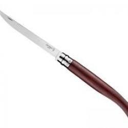 Couteau OPINEL N°15, lame 15 cm effilée inox poli glace, manche 17 cm padouk, virole tournante