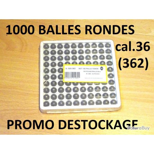 LOT 1000 balles rondes PEDERSOLI calibre 36 (362)  39.00 Euros !!!!! -VENDU PAR JEPERCUTE (SI376)