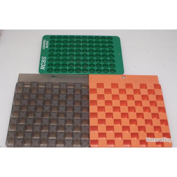 Lot de 3 plateaux de rechargement RCBS Lyman,Wilson