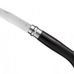 Couteau OPINEL n° 8 VRI lame inox poli glace, manche 11 cm ébène, virole tournante, en coffret kraft