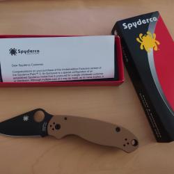 Spyderco Para 3 CPM 10V DLC Coated Coyote NEW