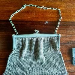 Porte monnaie en argent de 16 cm 1900