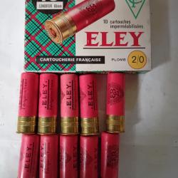 Boîte de10 belles cartouches anciennes cal 16 douilles cartons  ELEY  plomb  00