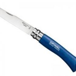 Boîte présentoir de 6 couteaux Mon premier OPINEL n°7 VRI lame inox manche charme lasuré bleu