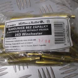 Lot de 80 étuis / douilles neufs cal 243 Winchester  45 euros!!!