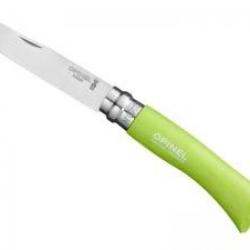 Boîte présentoir de 6 couteaux Mon premier OPINEL n°7 VRI lame inox manche charme lasuré vert pomme