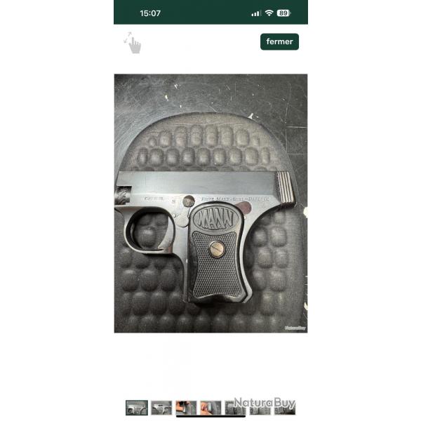 Plaquette de crosse gauche pistolet fritz mann