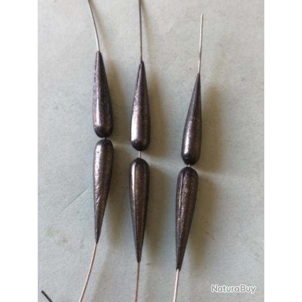 10 olivette 1,36 gr perce plomb type torpille comptition peche coup tortue