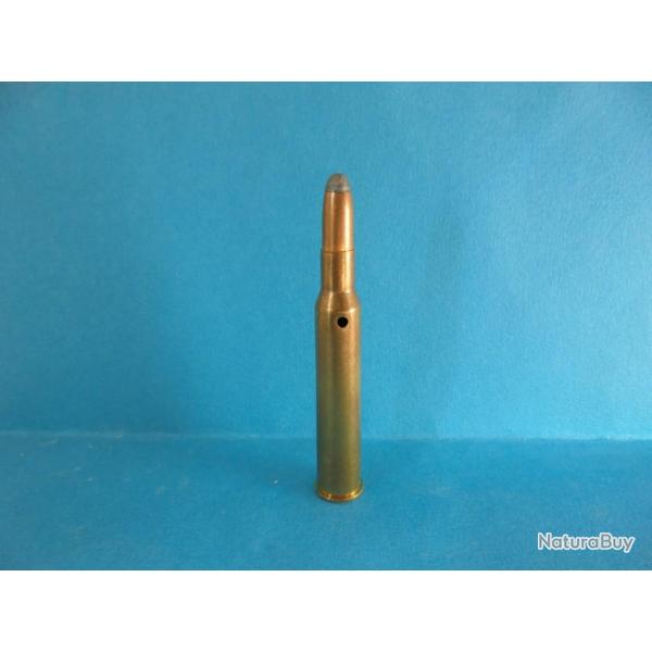 UNE  CARTOUCHE CAL. 7X65R NEUTRALISEE BALLE SP perage haut