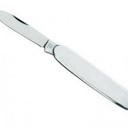 Canif FOX, lame acier 420, manche 8 cm inox, avec anneau brisé