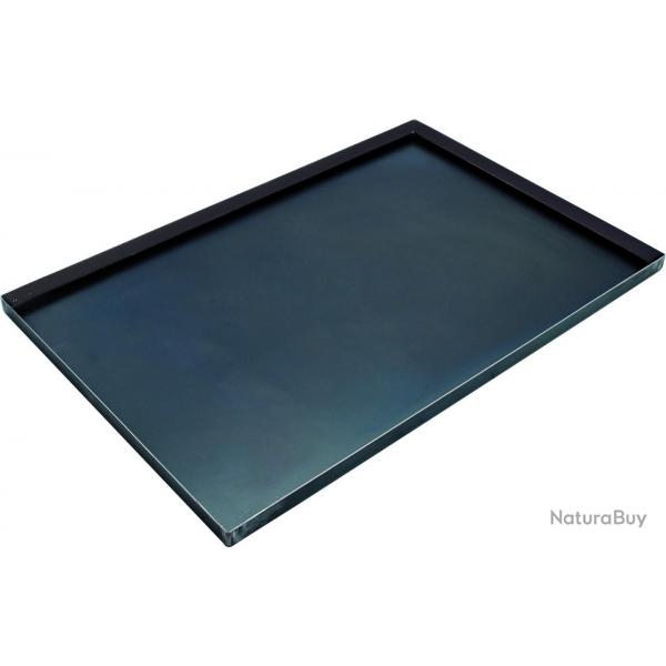 PLAQUE PATISSIERE TOLE BLEUIE A REBORDS DROITS 400 X 300 MM