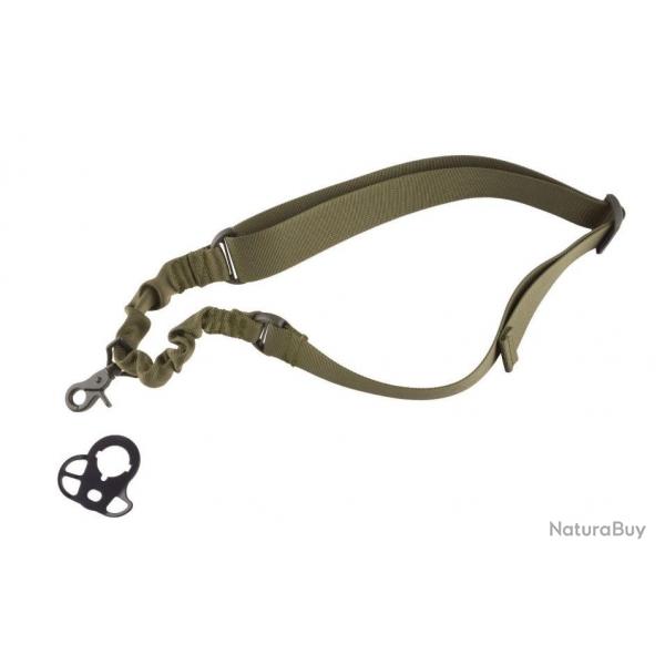 Sangle Tactique 1 Point Bungee avec Delta Ring - Olive - GFT