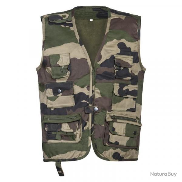 Gilet Reporter Camo Enfant 10 Ans - Percussion
