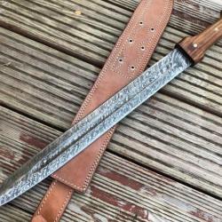 Épée glaive Damas -  60 cm - Full Tang