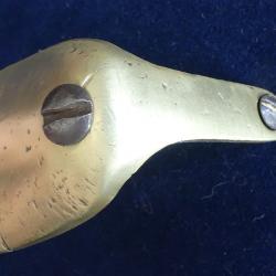 Plaque de couche laiton d'origine + ses vis de fixation pour fusil Enfield 1853