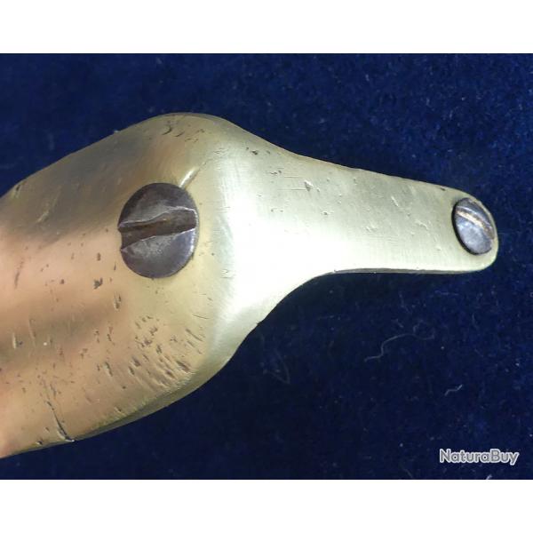Plaque de couche laiton d'origine + ses vis de fixation pour fusil Enfield 1853