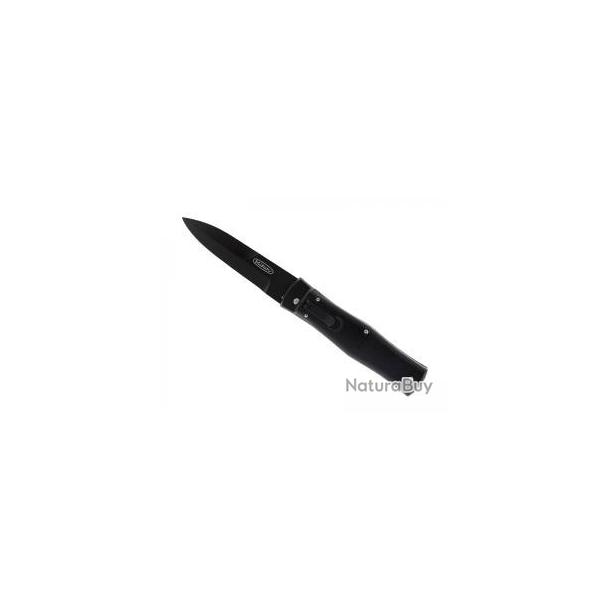 Couteau automatique MIKOV PREDATOR BLACKOUT lame acier inox N690 revtement DLC noir +tui