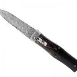 Couteau automatique MIKOV PREDATOR PANTHER lame mitre en damas inox +étui