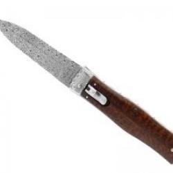 Couteau automatique MIKOV PREDATOR JAGUAR lame mitre en damas inox +étui