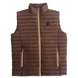 GILET CHAUFFANT ELECTRIQUE MARRON