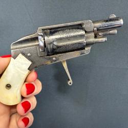 SUPERBE REVOLVER HAMMERLESS AUGUSTE FRANCOTTE À LIEGE cal 6mm VELODOG