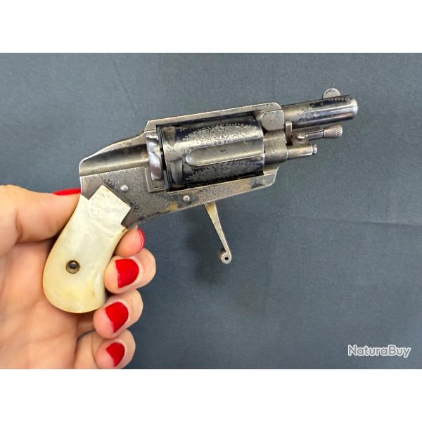 SUPERBE REVOLVER HAMMERLESS AUGUSTE FRANCOTTE  LIEGE cal 6mm VELODOG