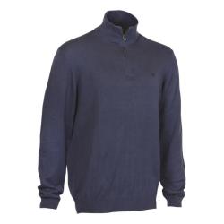 PULL VERNEY CARRON  WEEKEND COL ZIPPE BLEU HOMME TAILLE XL