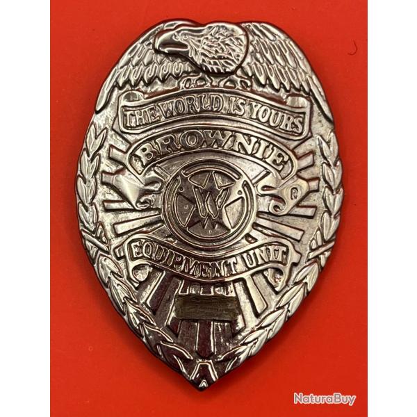 Badge type toile de sheriff ou marshall brownie equipment unit