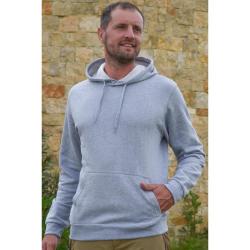 SWEAT CAPUCHE BARTAVEL HOODIE UNI GRIS CLAIR