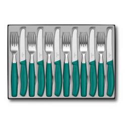 6.7834.12C1 Ménagère Victorinox 12 pièces SwissClassic table vert