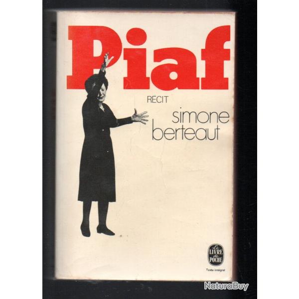 PIAF de  simone berteaut , dith piaf biographie livre de poche