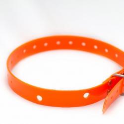 Collier DC40 ROSE Fluo TPU Biothane 25 mm ORANGE