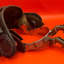 Superbe paire d éperons type gal legs d'ours de chez Colorado saddlery vieille fabrication