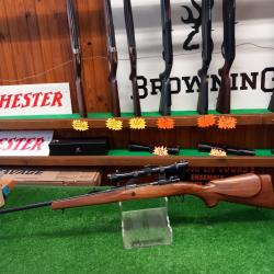Carabine à verrou VOERE modèle 2155 calibre 7x64 . Avec lunette amovible