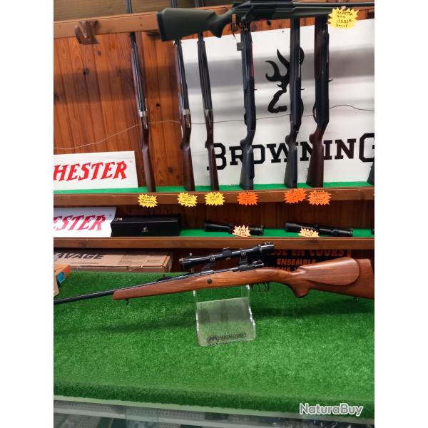 Carabine  verrou VOERE modle 2155 calibre 7x64 . Avec lunette amovible