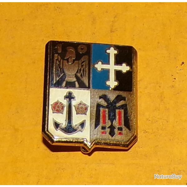 10 Rgiment du Gnie, mail, dos guilloch ,cu cartel  cuirasse, croix de Lorraine blanche, anc