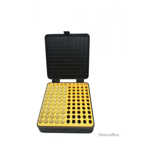 boite a munitions 22Lr X100 pour match ou loisirs couleur noire