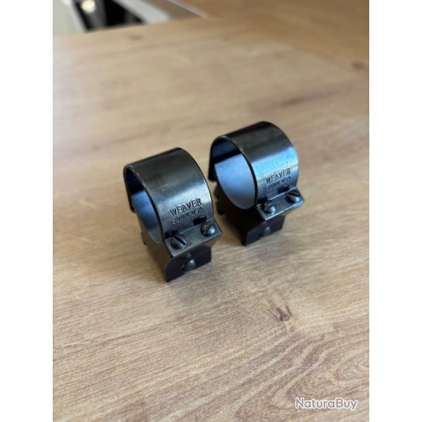 Colliers Weaver USA diamtre 30mm rail 21mm neuf !