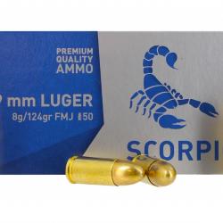 OFFRE SPECIALE - cartouches STV - cal. 9x19 - fmj - 124gr - lot de 1000