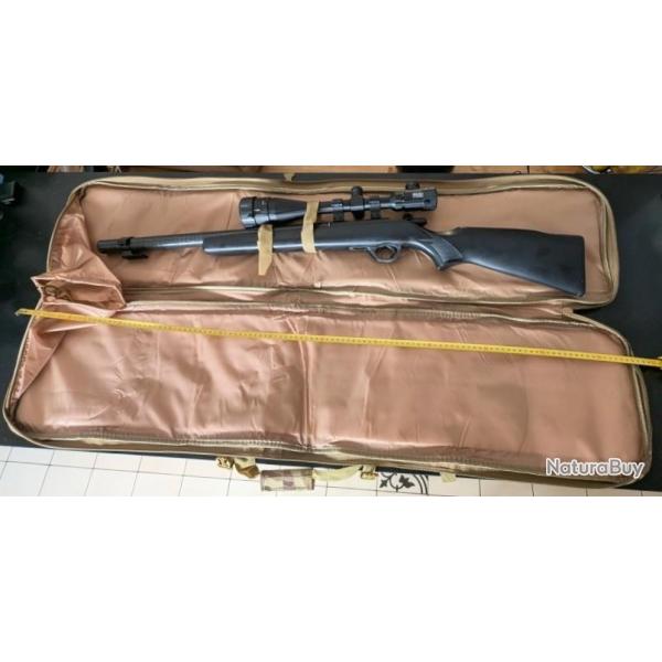 SAC FUSIL REMBOURRE 1150X300 TISSUS OXFORD CRYPTE 600D