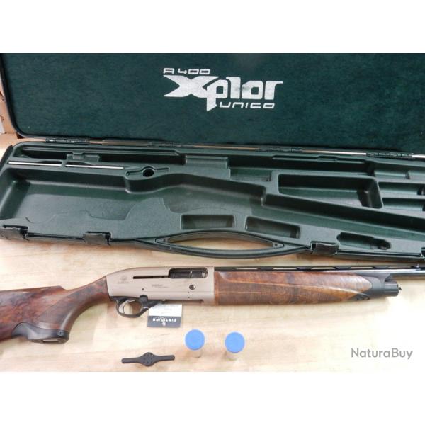 FUSIL SEMI AUTO BERETTA A400 XPLOR ACTION CAL.12/76 + MALETTE + CHOKES TRES BON ETAT OCCASION