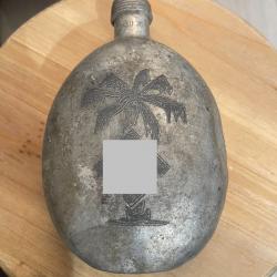 magnifique gourde allemande Afrikakorps ww2