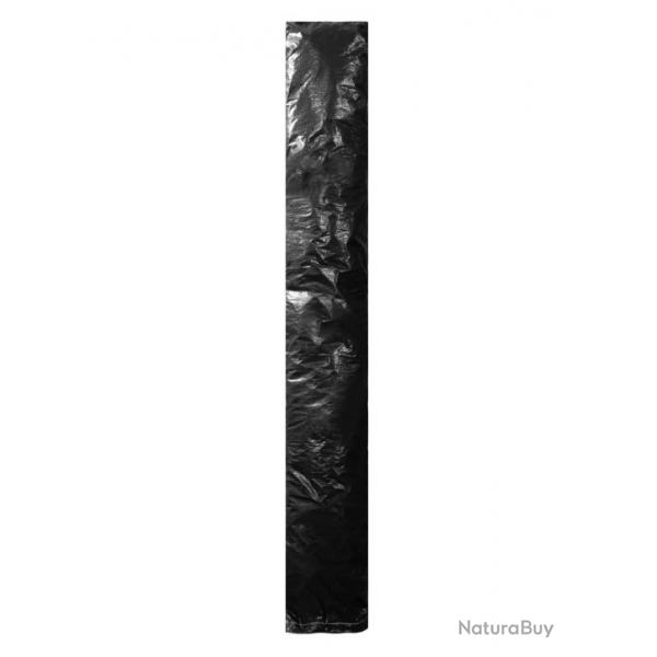 Housse de parasol noire en polythylne 200 cm - Protection durable pour parasols