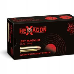 Munition Geco Hexagon 11.7g 180gr - Cal. 357 mag x2 boites