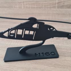 Silhouette / maquette hélicoptère H160 impression 3D