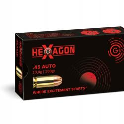 Munition Geco Hexagon 13g 200gr - Cal. 45 ACP x2 boites