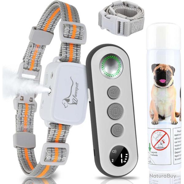Collier d'entranement de chien de citronnelle avec distance Spray collier de chien de citronnelle