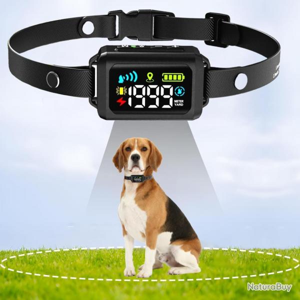 Clture lectrique sans Fil GPS pour Chien, clture Intelligente de 4e gnration, porte de 33  19